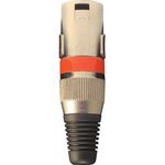 Ficha técnica e caractérísticas do produto Plug Xlr Loud Cannon Macho Metal Vermelho