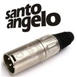 Plug Xlr Macho 3 Polos Santo Angelo L3mnn01