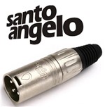 Ficha técnica e caractérísticas do produto Plug Xlr Macho 3 Polos Santo Angelo L3mnn01
