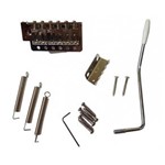 Ficha técnica e caractérísticas do produto Ponte Strato Stratocaster Cromada para Guitarra Kit Completo
