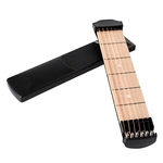 Ficha técnica e caractérísticas do produto Portátil de bolso Acoustic Guitar Practice Ferramenta Chord instrutor de 6 cordas 6 Fret modelo para iniciantes Pocket guitarra acústica