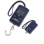 Ficha técnica e caractérísticas do produto HUN Portátil Hanging Escala eletrônica Pesca gancho escala bagagem LCD Digital Pocket Peso com luz de fundo azul