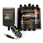 Power Click Db 05 S Stereo Monitor e Amplificador Áudio de Fone de Ouvido com Fonte de Energia
