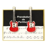 Ficha técnica e caractérísticas do produto Prendedor Partitura Hinário Clipet Guitarra Paganini PPT083