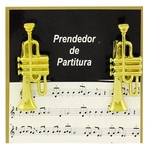 Prendedor Partitura Hinário Paganini Clipet Trompete PPT087