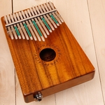 Ficha técnica e caractérísticas do produto Presente Instrumento 17 Key Thumb Piano Kalimba Toy Acacia música de madeira