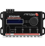 Ficha técnica e caractérísticas do produto Processador de Áudio Digital Stetsom STX2448 2 Canais 4 Saídas Estéreo Equalizador 12V 10Hz a 22500Hz