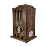 Ficha técnica e caractérísticas do produto Rádio Antigo de Madeira - Novo