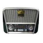Ficha técnica e caractérísticas do produto Radio Portatil Am Fm Bluetooth Usb e Cartão Retrô Vintage
