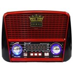 Ficha técnica e caractérísticas do produto Rádio Portátil Retrô Vintage Am Fm Bluetooth Usb Cartão