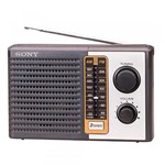 Ficha técnica e caractérísticas do produto Radio Portatil Sony ICF-F10 - AM/FM, 2 Bandas, Entrada para Fones de Ouvido - Sony