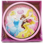 Ficha técnica e caractérísticas do produto Relógio de Parede Infantil Princesas Disney