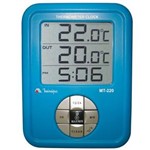 Ficha técnica e caractérísticas do produto Relógio Termômetro Digital MT220 Azul - Minipa