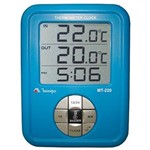 Ficha técnica e caractérísticas do produto Relógio Termômetro Interno 0°C ~ 60°C Externo -50°C ~ 70°C Minipa MT-220