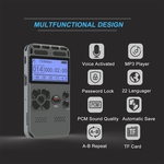 Ficha técnica e caractérísticas do produto Gravador de Voz Digital Gravação de Áudio ditafone MP3 LED 8GB exibição Voice Activated