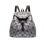 Ficha técnica e caractérísticas do produto Rhombic Bag geométrica Backpack Ladies Backpack Folding Student costura