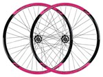 Ficha técnica e caractérísticas do produto Roda 29 Vzan Vnine 36f Preto Com Rosa Neon Com Cubos K7