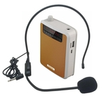 Ficha técnica e caractérísticas do produto Summer Rolton K300 portátil Voice Clip Amplificador cintura Banda com rádio FM TF MP3 Player Power Bank para Tour Guides Ensino Microfone