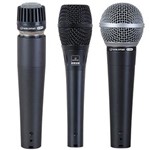 Ficha técnica e caractérísticas do produto S 3PM - Kit C/ 3 Microfones C/ Fio de Mão S3PM Waldman