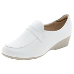 Ficha técnica e caractérísticas do produto Sapato Feminino Salto Baixo Branco Modare - 7014104