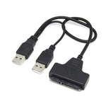 Ficha técnica e caractérísticas do produto SATA USB para USB2.0 cabo adaptador para 2,5 HDD Laptop disco rígido SATA Hard Drive Cable Gostar