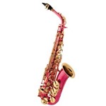 Ficha técnica e caractérísticas do produto Saxofone Alto com Case SA500 TPK Eagle Trans Pink