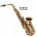 Saxofone Alto Eagle Envelhecido Sa500 Vg em Mib com Case Extra Luxo