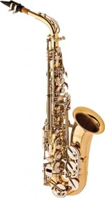 Ficha técnica e caractérísticas do produto Saxofone Alto EAGLE Mib SA500 LN Laqueado com Niquelado