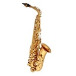Ficha técnica e caractérísticas do produto Saxofone Alto Eb Laqueado Dourado com Estojo Harlem