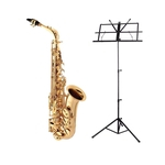 Ficha técnica e caractérísticas do produto Saxofone Alto Em Mib Eagle Sa501 + Estante De Partitura