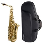 Ficha técnica e caractérísticas do produto Saxofone Alto Mi Bemol (Eb) Laqueado HAS-200L + Case - Harmonics