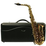 Saxofone Alto Mib Dourado Waldman com Case