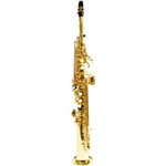 Saxofone Benson Soprano Reto Bssr-1L Bb Laqueado com Case