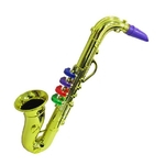 Ficha técnica e caractérísticas do produto Saxofone Curvo Infantil Jazz Music 36cm Na Caixa