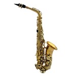 Ficha técnica e caractérísticas do produto Saxofone Milano Alto Laqueado Importado Si Bemol Bb + Estojo + Acessórios