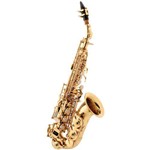 Ficha técnica e caractérísticas do produto Saxofone Soprano Curvo com Case Sp508 L Eagle Laqueado