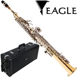 Ficha técnica e caractérísticas do produto Saxofone Soprano Eagle Sp 502 Ln em Sib Reto -