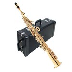 Ficha técnica e caractérísticas do produto Saxofone Soprano Eagle Sp502 Laqueado em Sib C/ Estojo Luxo