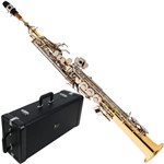Ficha técnica e caractérísticas do produto Saxofone Soprano Eagle SP502 LN em Sib + Case Luxo