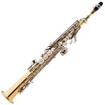 Saxofone Soprano Eagle SP502 LN Laqueado Chaves Niqueladas