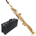 Ficha técnica e caractérísticas do produto Saxofone Soprano Eagle SP502 N Niquelado em Sib + Case Luxo