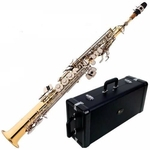 Ficha técnica e caractérísticas do produto Saxofone Soprano Em Sib Laqueado C/ Case Luxo Sp502ln Eagle