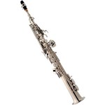 Saxofone Soprano Reto com Case Sp502 N Eagle Niquelado