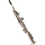 Ficha técnica e caractérísticas do produto Saxofone Soprano Reto Eagle Sp 502 Niquelado + Case