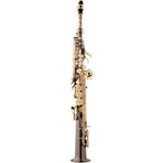 Saxofone Soprano Reto Eagle SP502BG em Sib (Bb) com Case - Preto Ônix