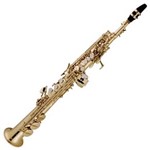 Saxofone Soprano Vogga Vssp701 Laqueado em Bb com Case
