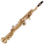 Ficha técnica e caractérísticas do produto Saxofone Soprano Vogga Vssp701 Laqueado em Bb com Case