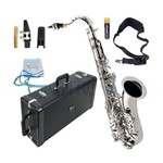 Ficha técnica e caractérísticas do produto Saxofone Tenor Eagle St 503 Niquelado Completo