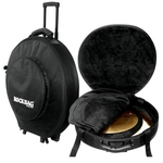 Semicase Bag Rockbag Deluxe RB 22740B Plus com Rodinhas Pratos até 22¨ Semi Case + Rígido e Robusto