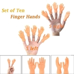 Ficha técnica e caractérísticas do produto Set engra?ado da novidade engra?ada de 10 Finger Puppets dedo da m?o